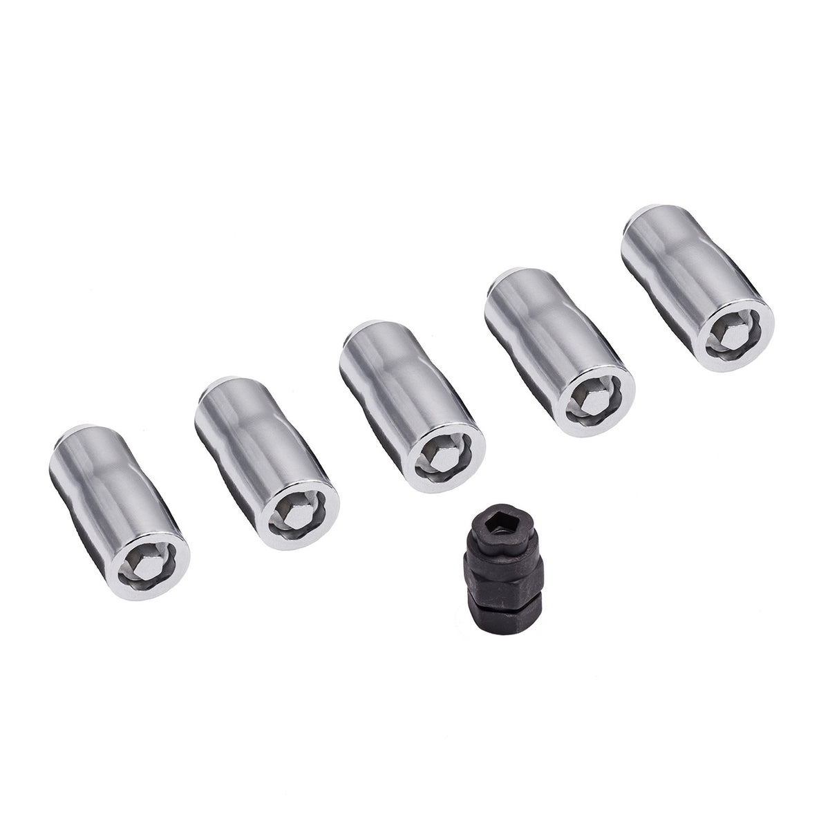 Rugged Ridge 16715.31 Wheel Lock Nut Set, 5 Nuts With Key, Chrome, M14-1.5