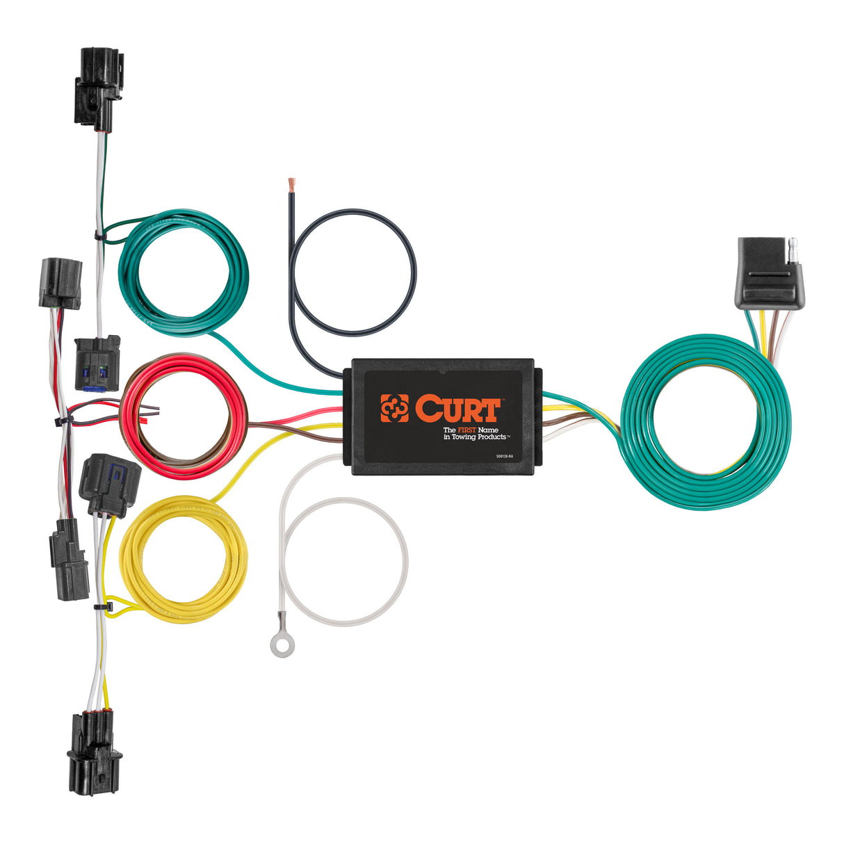 Curt - Custom Wiring Harness, 4-Way Flat Output, Select Kia Forte - 56457