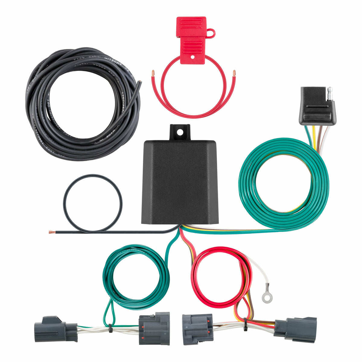Curt - Custom Wiring Harness, 4-Way Flat Output, Select Dodge Nitro, Jeep Liberty - 56334