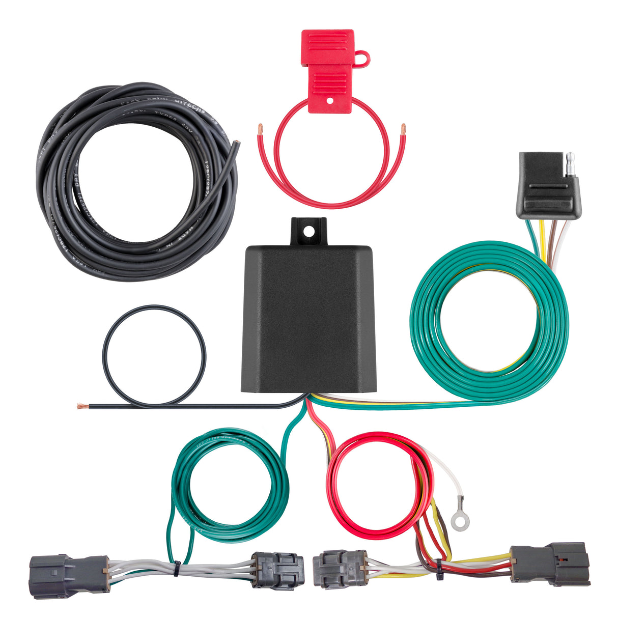 Curt - Custom Wiring, 4-Way Flat Output, Select Hyundai Entourage, Kia Sedona, Seltos - 56442