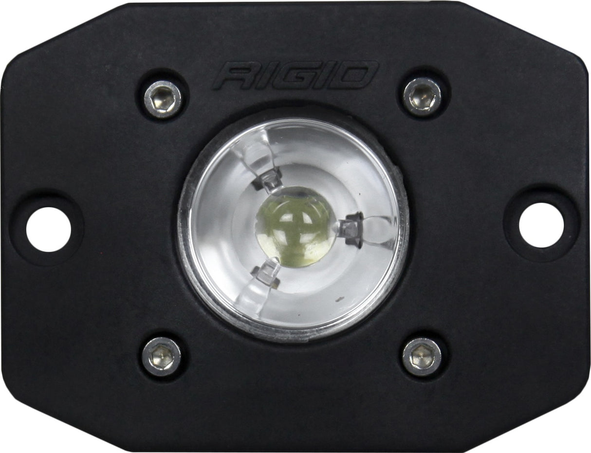 RIGID Ignite LED Light, Flood Beam Pattern, Flush Mount, Black Housing, Single