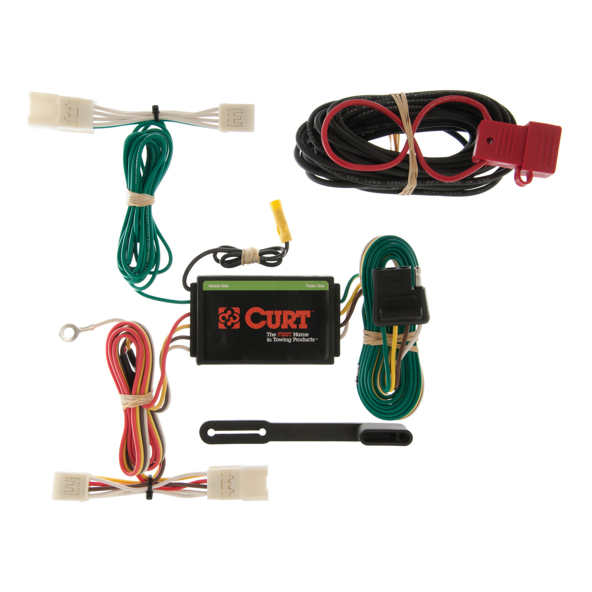 Curt - Custom Wiring, 4-Way Flat, Select Toyota Highlander, Hyundai Azera Sedan V6 - 55400