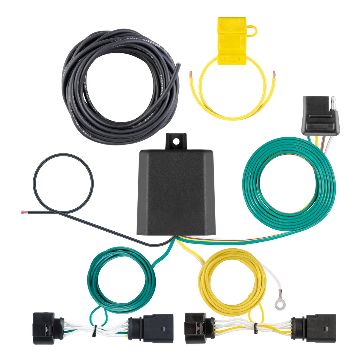 CURT 56523 Custom Wiring Harness, 4-Way Flat Output, Select Volkswagen Jetta