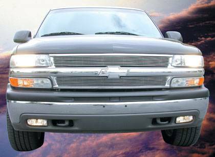 T-Rex Grilles - 2 Pc Horizontal Aluminum Billet Grille Overlay - 21075