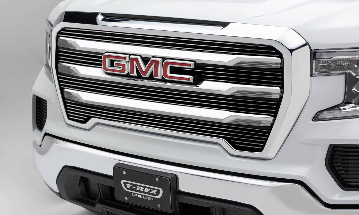 T-Rex Grilles - 2019-2021 GMC Sierra 1500 Billet Grille, Polished, Aluminum, 5 Pc, Overlay - PN #21213 - 21213