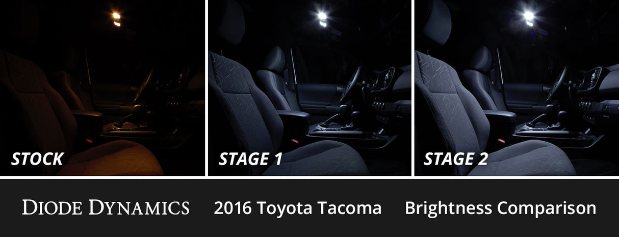 Diode Dynamics - Interior LED Kit for 2005-2015 Toyota Tacoma, Cool White Stage 1 - DD0545