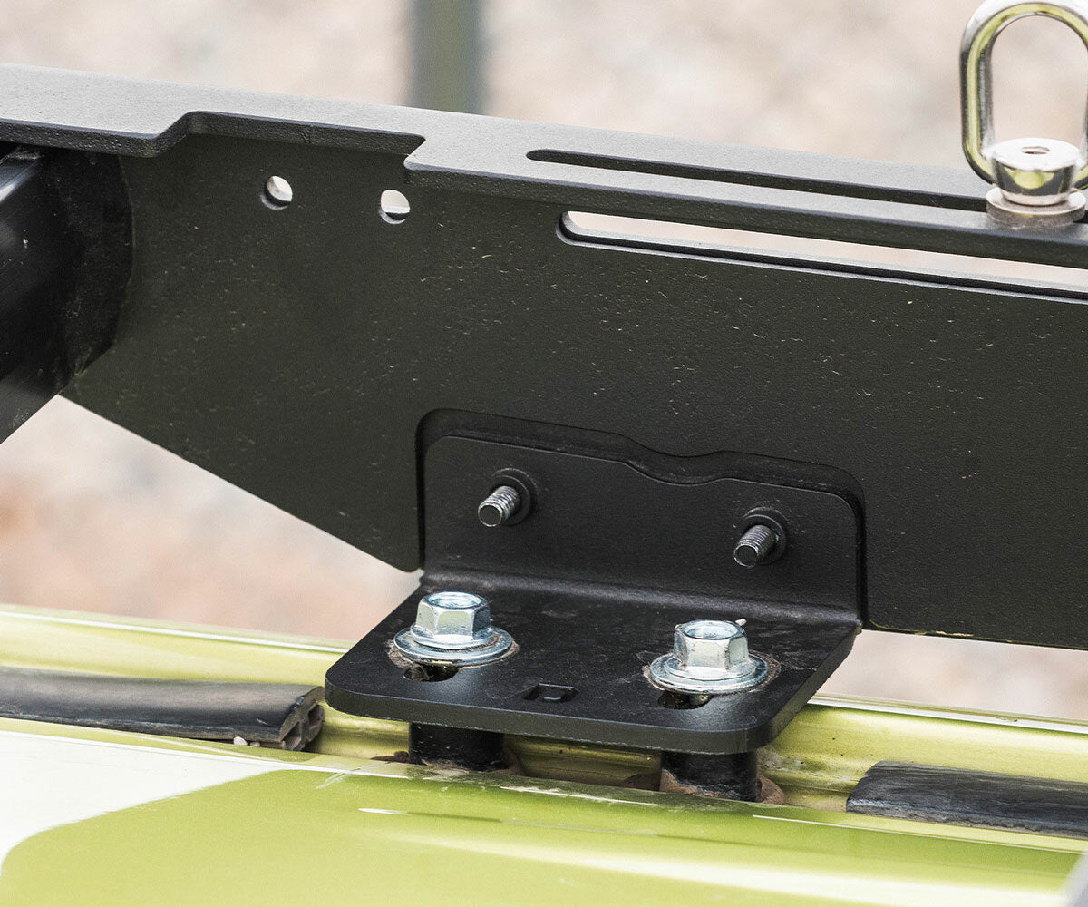 Prinsu - 5th Gen Toyota 4Runner Prinsu Pro Roof Rack Full Non-Drill / Cutout for 40" Light Bars - 400-002-011-002