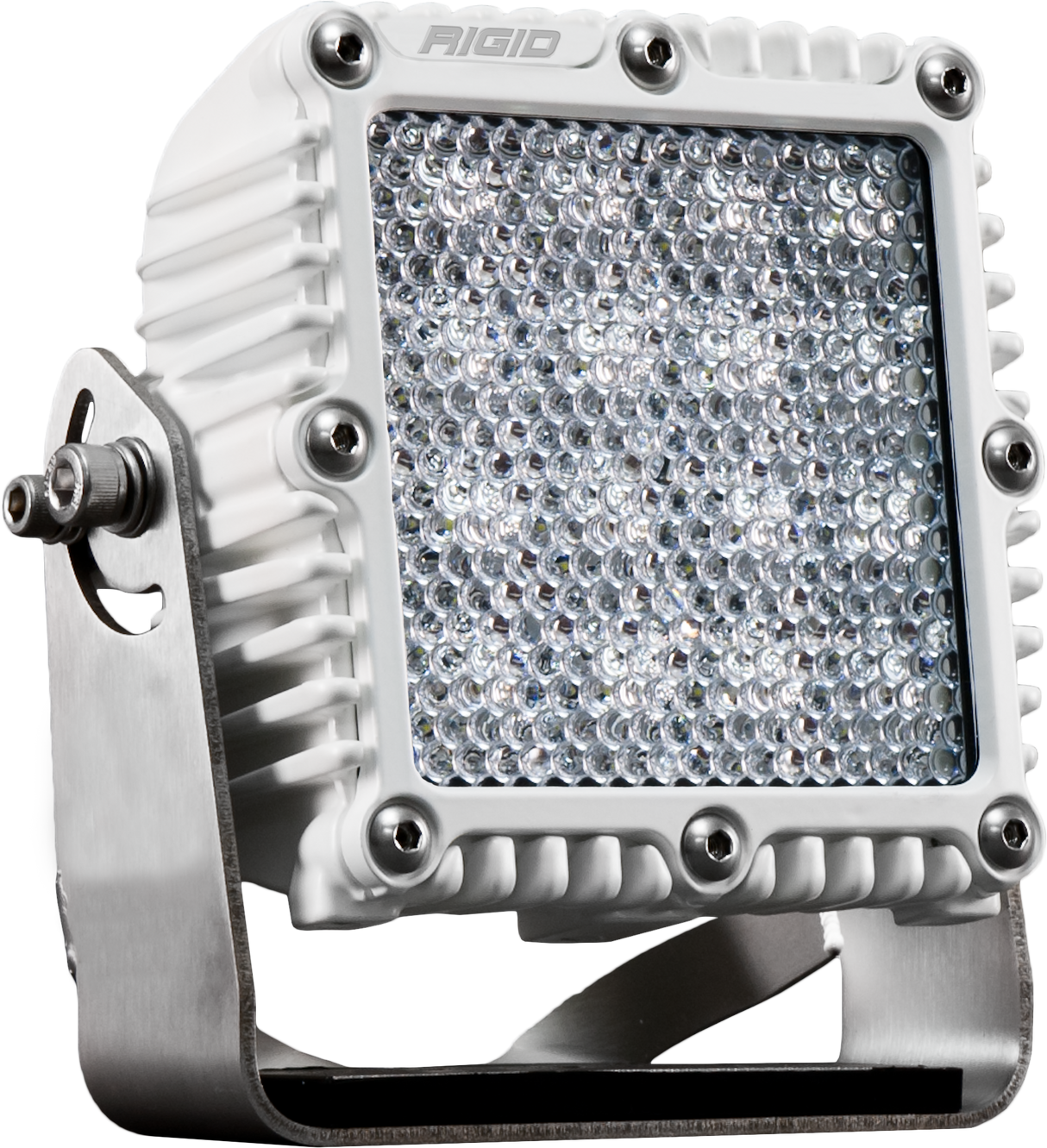 RIGID Industries - 245513 Q-Series PRO LED Light, Flood Diffused, White Housing, Single