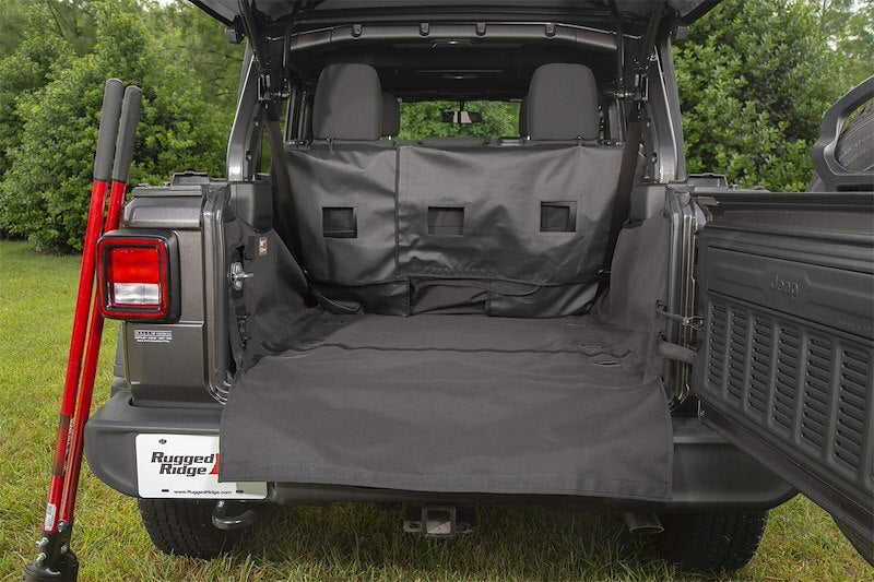 Rugged Ridge - C3 Cargo Cover; 2018-21 Jeep Wrangler JL, 4 Door - 13260.13