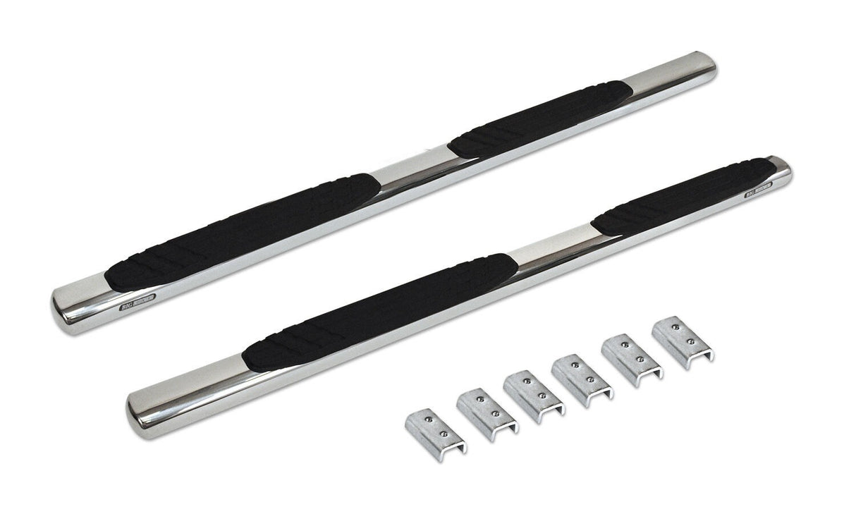 Go Rhino 684404780PS - 4" OE Xtreme SideSteps With Mounting Bracket Kit - Polished Stainless Steel