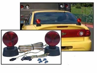 Husky Towing - 17929 With Towed Vehicle Magnetic Bases Inc Harness/20 Foot Wiring Harness 2 Lights