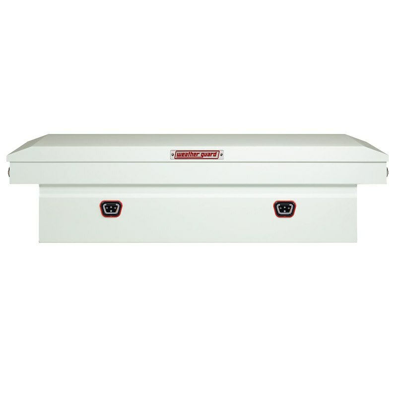 Weather Guard - Model 126-3-04 Saddle Box, Steel, Full Standard, White, 11.0 cu ft - 126-3-04