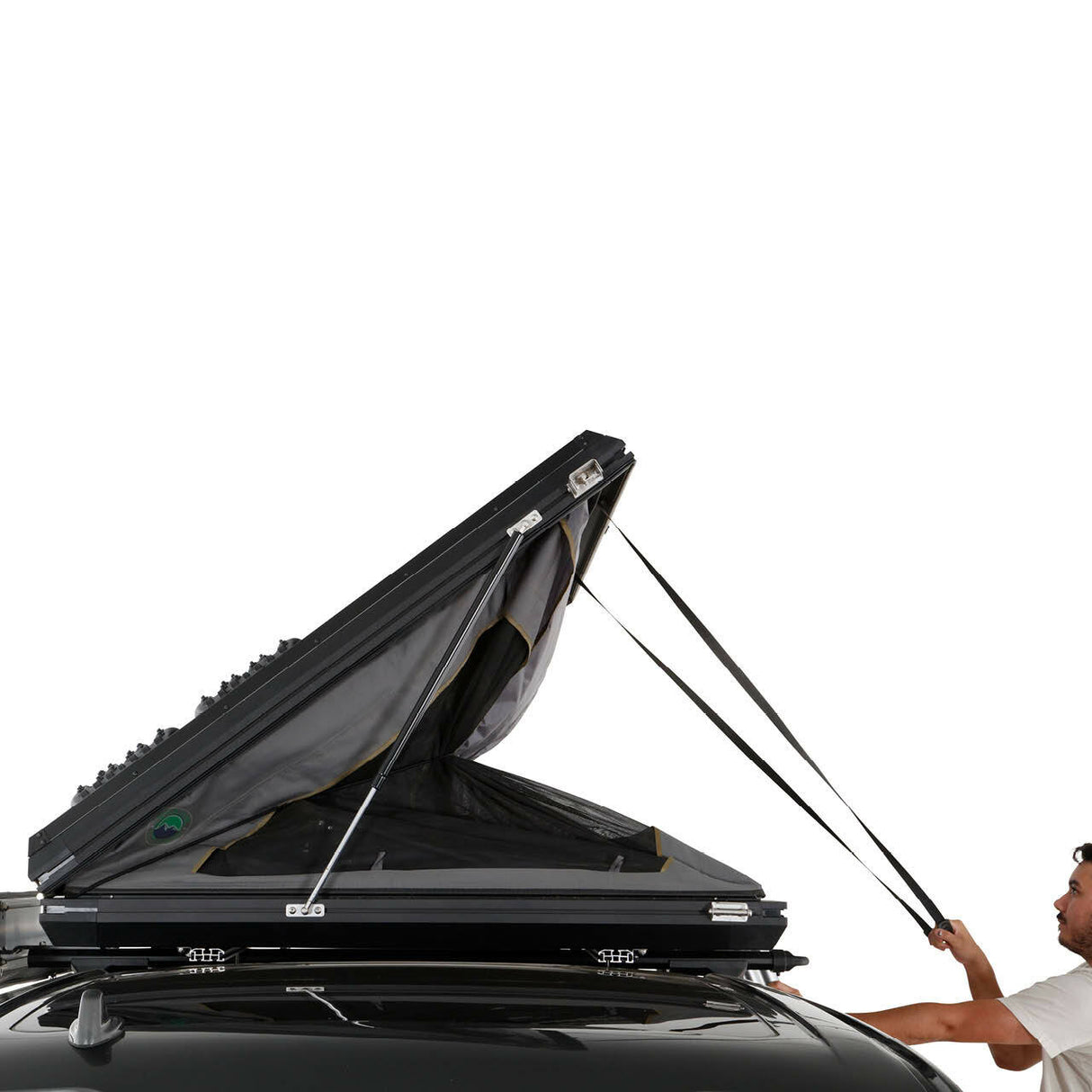 Overland Vehicle Systems - Aluminum Clam Shell Roof Top Tent Sidewinder Side Opening - 18109901