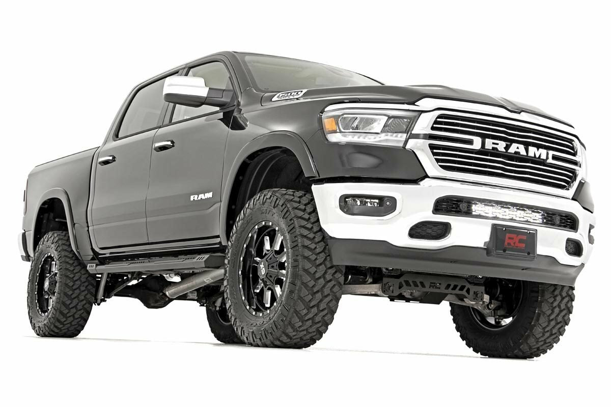 Rough Country - LED Light Kit - Bumper Mount - 20" Black Dual Row - Ram 1500 (19-23) - 70779