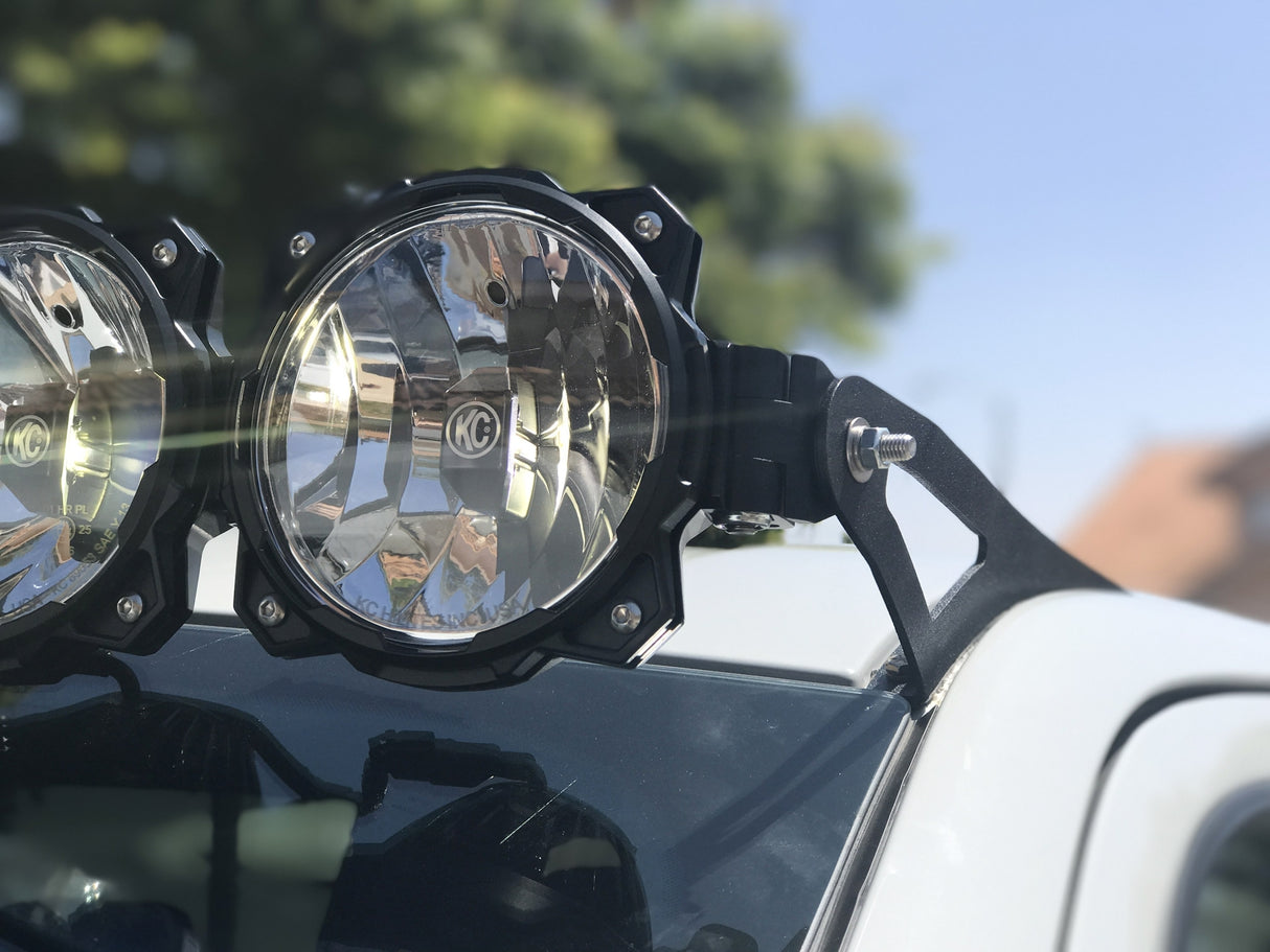 KC Hilites - Bracket Set - 57 inch Pro6 Gravity LED - Overhead Mount - Pair - 15-20 Ford F150 / Raptor - 7379