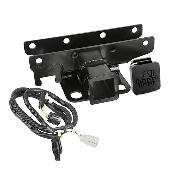 Rugged Ridge - Receiver Hitch Kit, Wire Harness, Rugged Ridge Logo; 07-16 Wrangler - 11580.60
