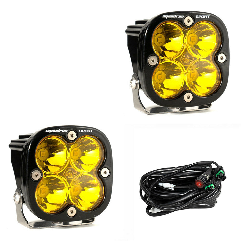 Baja Designs - 557816 - Squadron Sport Black LED Auxiliary Light Pod Pair