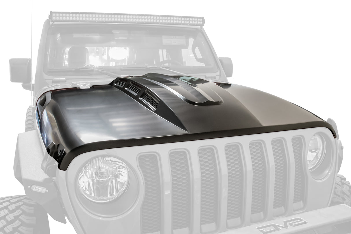DV8 Offroad - Jeep JL & Jeep JT Heat Dispersion Hood - HDMBJL-01