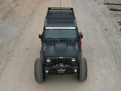 Go Rhino 5934068T - SRM400 68" Fabricated Customizable Steel Basket Roof Rack - Textured Black