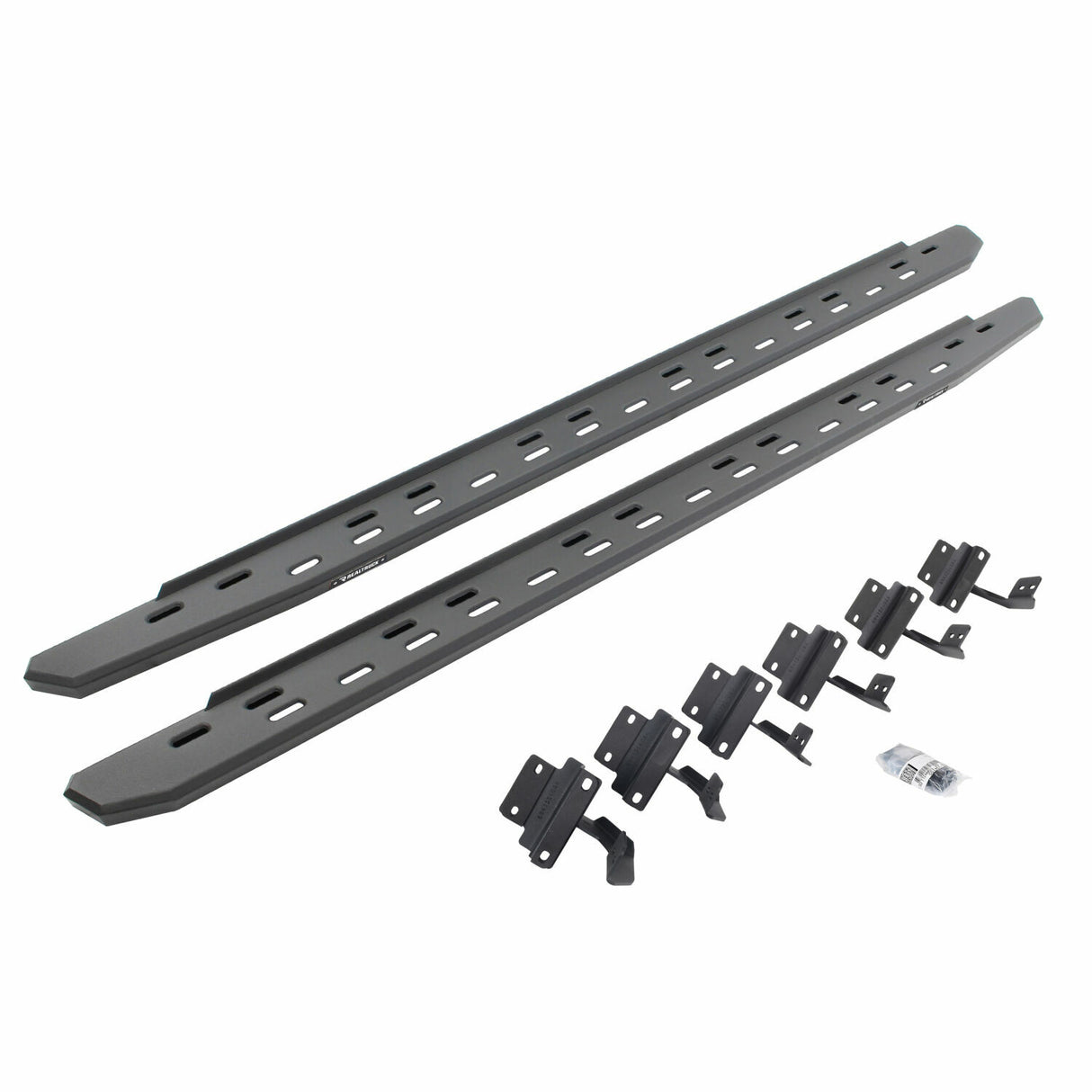 Go Rhino 69615587SPC - RB30 Slim Line Running Boards with Mounting Bracket Kit - Textured Black