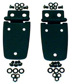 Hood Hinges, Black; 97-06 Jeep Wrangler TJ