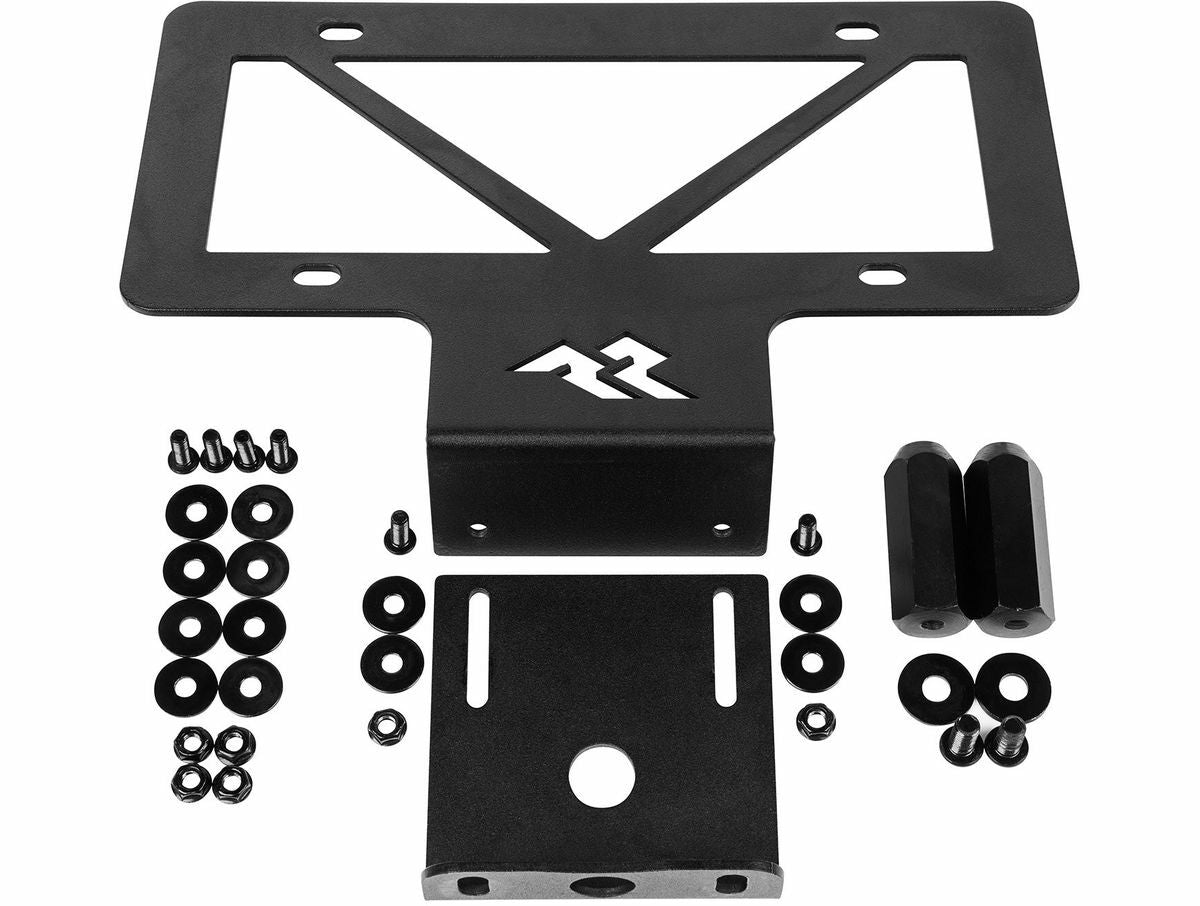 Rugged Ridge - Rugged Ridge 11585.25 Tag Relocation Bracket, Rear, 18-21 Jeep Wrangler JL - 11585.25