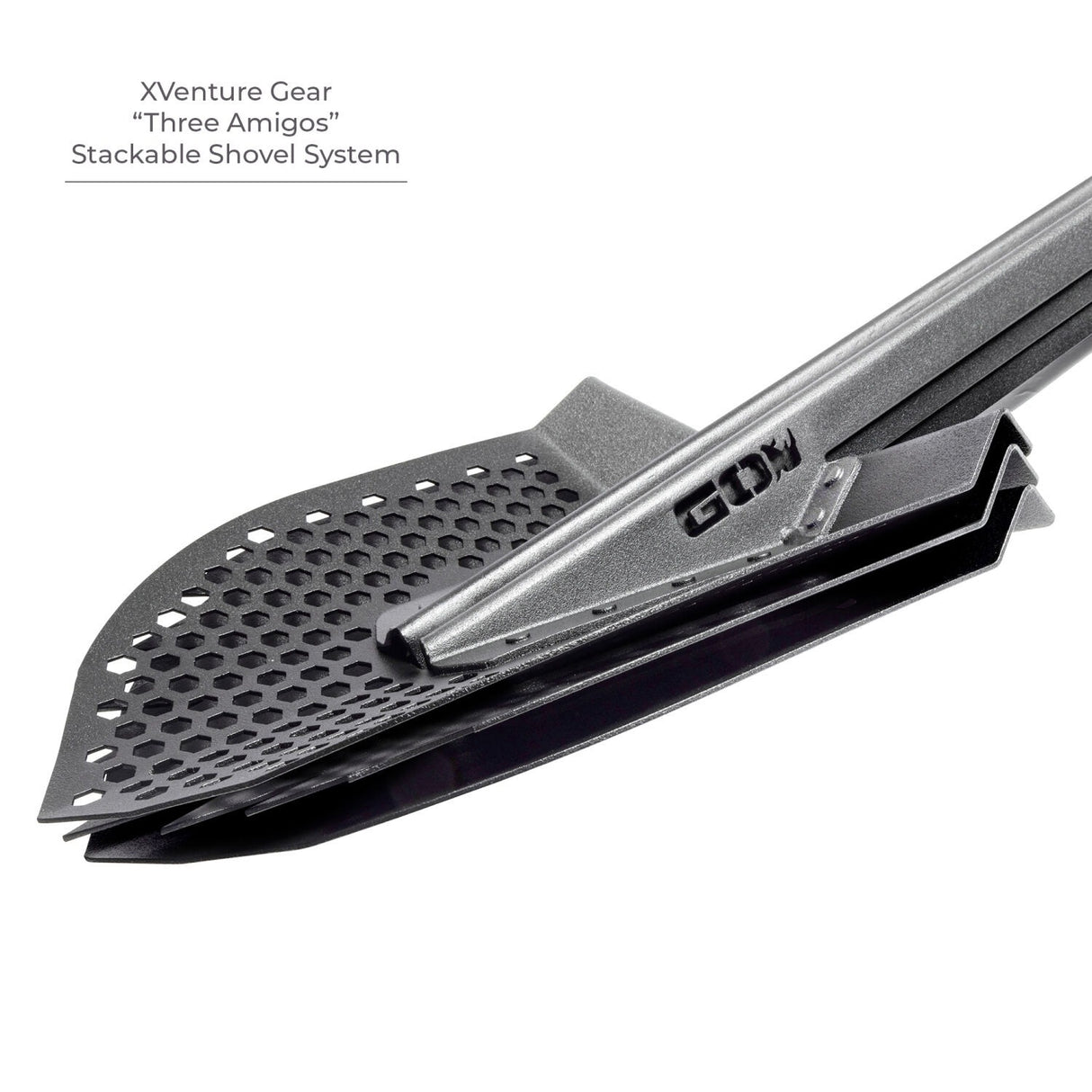 Go Rhino - XG-RS50010T - Xventure Gear - Pedro Stackable Shovel - Textured Black