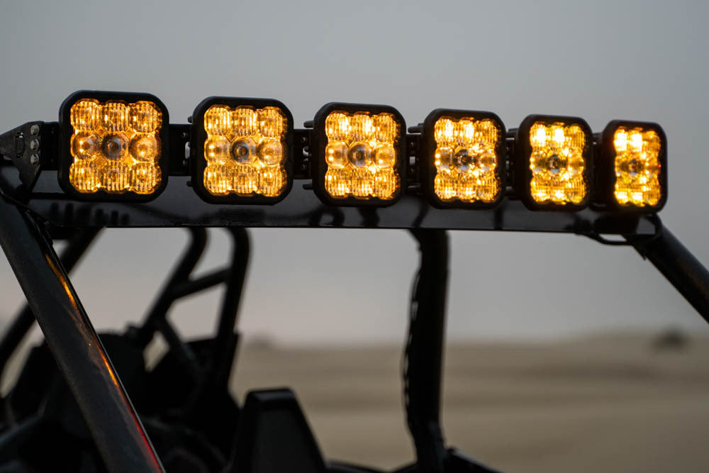 Diode Dynamics -Polaris RZR SS5 Pro CrossLink Roof Yellow Combo Lightbar Kit - DD7633 - DD7633
