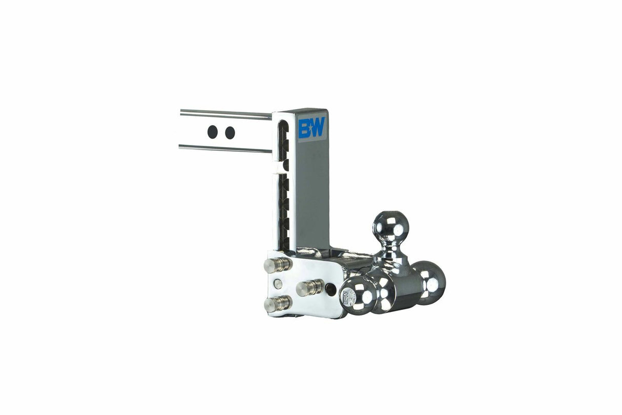 B&W Trailer Hitches - TS10049C 10" Chrome Tow & Stow, Tri-Ball-Boxed