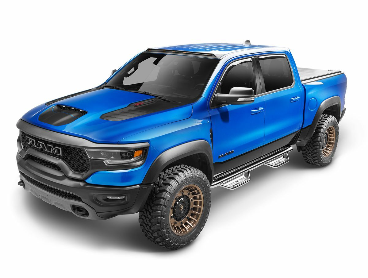 N-Fab - Podium SS-Cab Len (2 Steps)-19 (New Body)-21Silv/Sierra 1500/20-21HD Crew-SS - HPC1980CC-SS