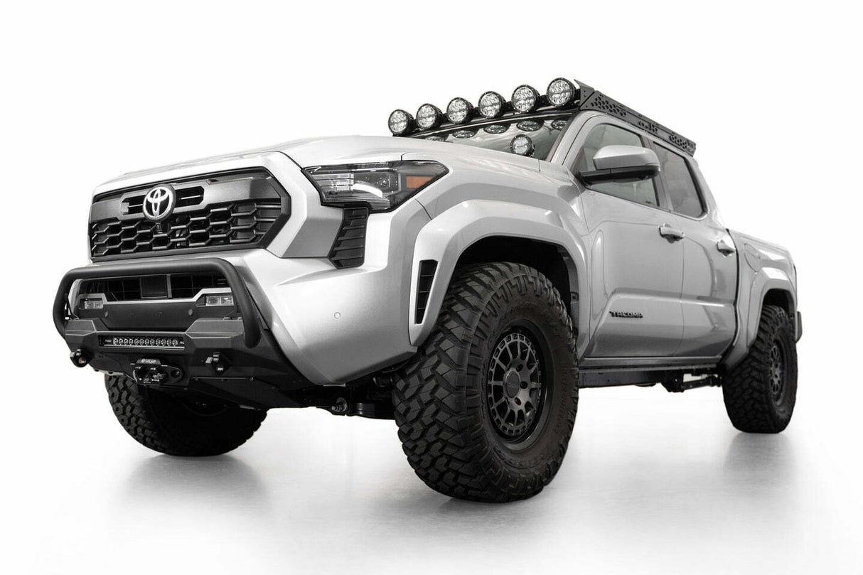 Addictive Desert Designs - 2024+ Toyota Tacoma Stealth Center Mount Winch Front Bumper With Top Hoop - F6703512601NA