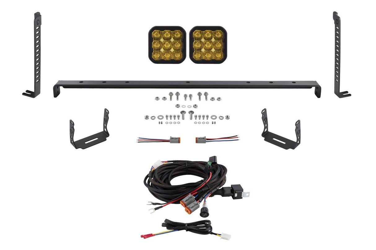 Diode Dynamics - SS5 Stealth LED 2-Pod Kit for 2014-2023 Toyota 4Runner, Pro Yellow Driving - DD7541