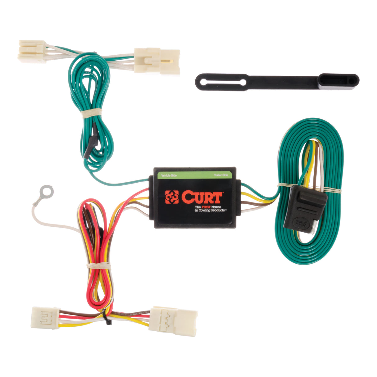 Curt - Custom Wiring Harness, 4-Way Flat Output, Select Kia Rio Sedan - 56157