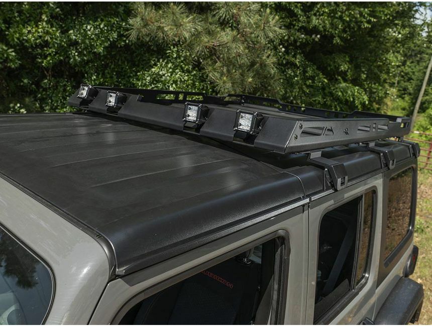 Rugged Ridge - Roof Rack, with Basket; 18-21 JL 4Dr Hardtops - 11703.04