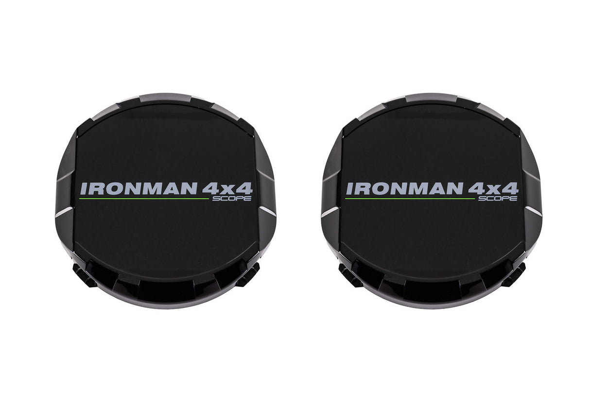 Ironman 4x4 - 9" SCOPE LED DRIVING LIGHT COVERS (BLACK) - IDL090COVERS