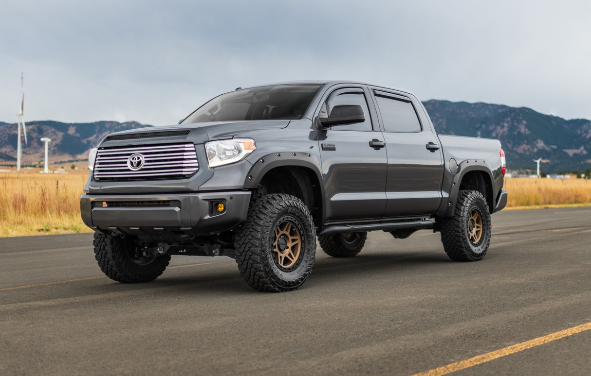Rough Country - Pocket Fender Flares - 4X4 Smoked Mesquite - Toyota Tundra 2WD/4WD (14-21) - F-T11411A-4X4