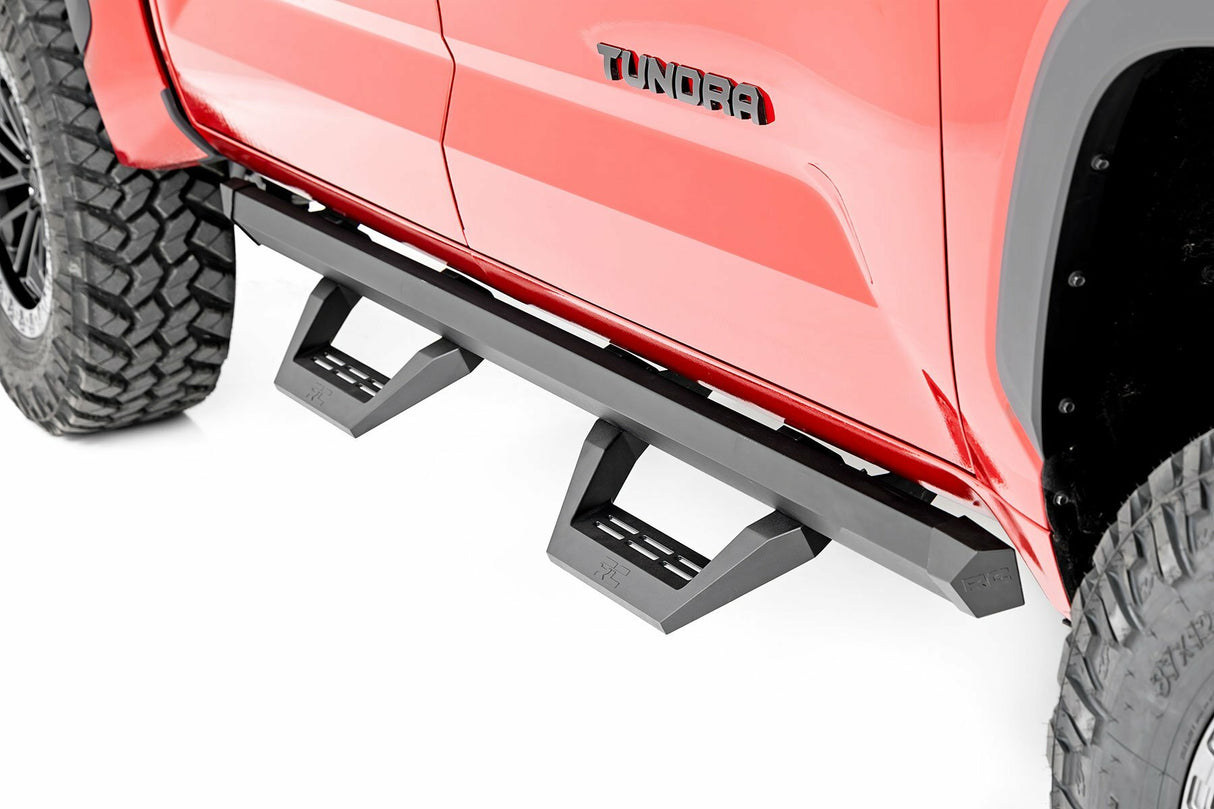 Rough Country - SRX2 Adj Aluminum Steps - CrewMax - Toyota Tundra 2WD 4WD (22-23) - 71070