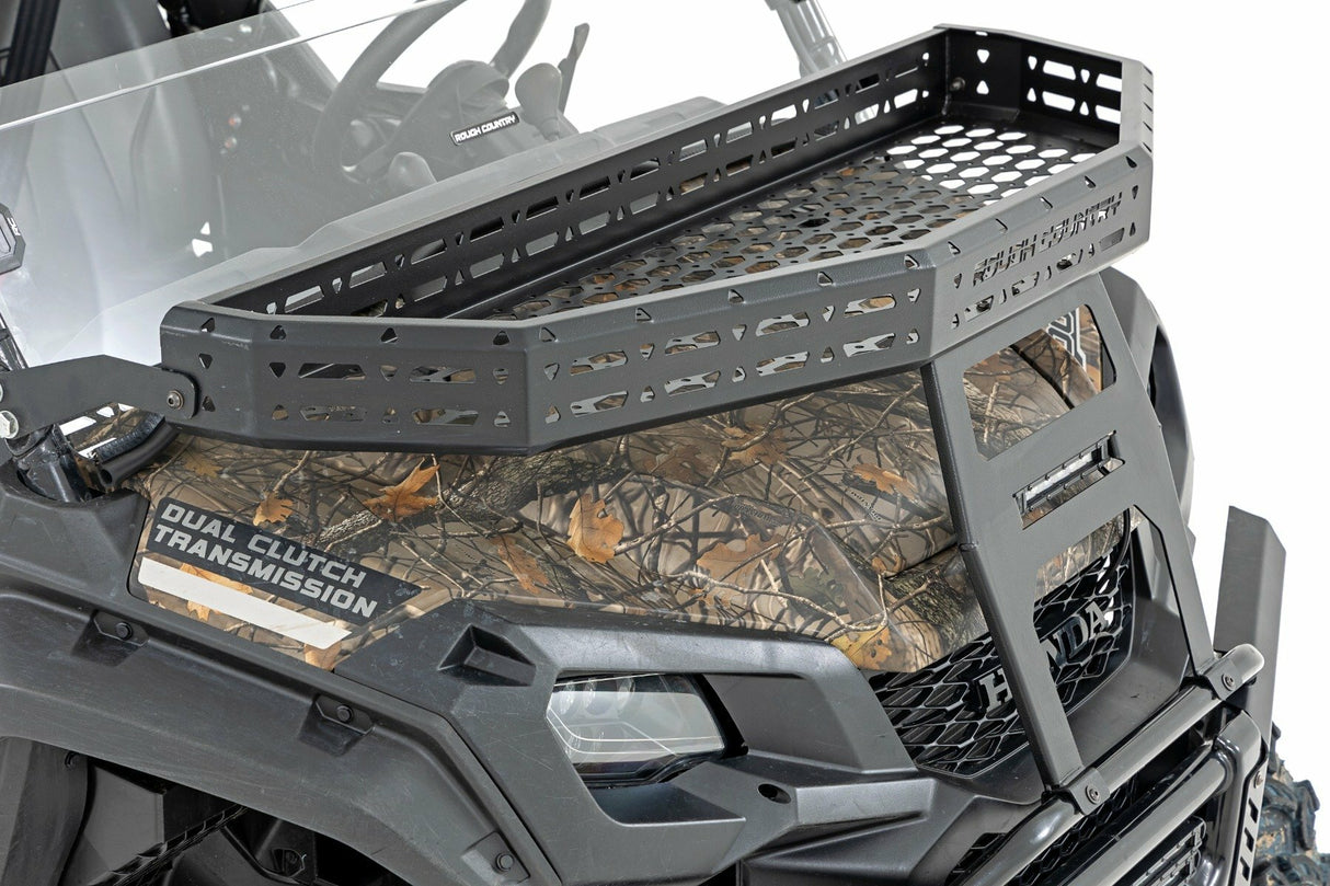 Rough Country - Front Cargo Rack - Black Series LED - 6" Light - Slime Line - Honda Pioneer 1000 Pioneer 1000-5 - 92059