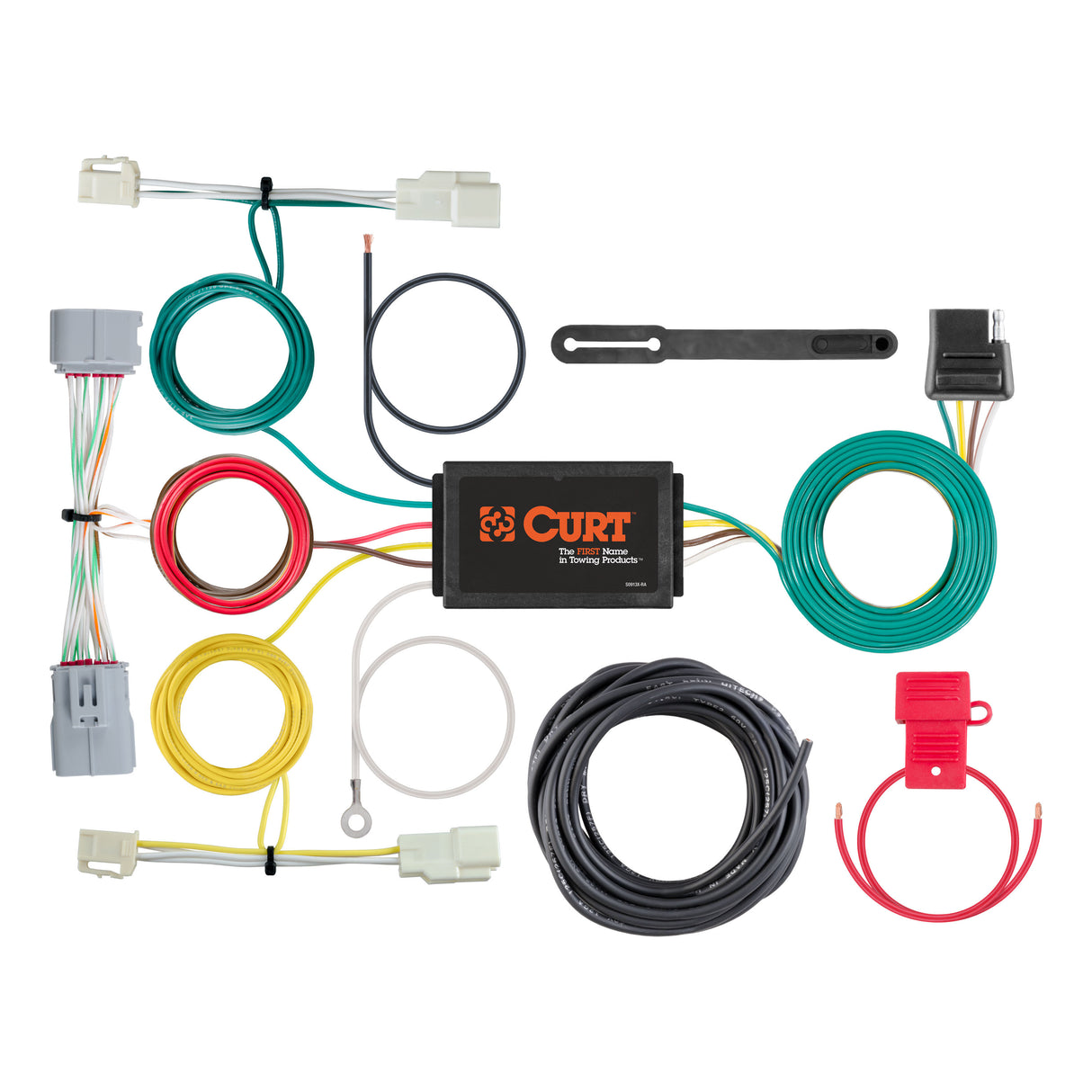 Curt - Custom Wiring Harness, 4-Way Flat Output, Select Toyota Prius - 56353