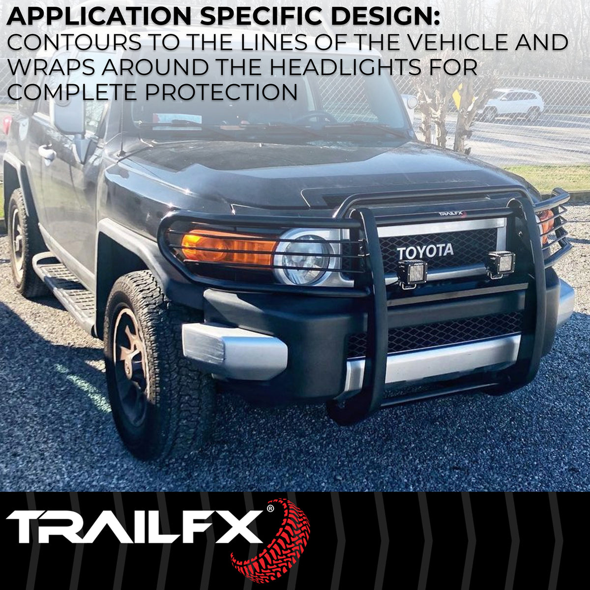 TrailFx - Grille Guard For Chevrolet Silverado 1500 -Black (E0047T)