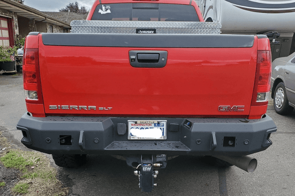 Aluminess - Chevrolet Silverado 08-10 Rear Bumper with Brush Guards & Swing arms - 210028