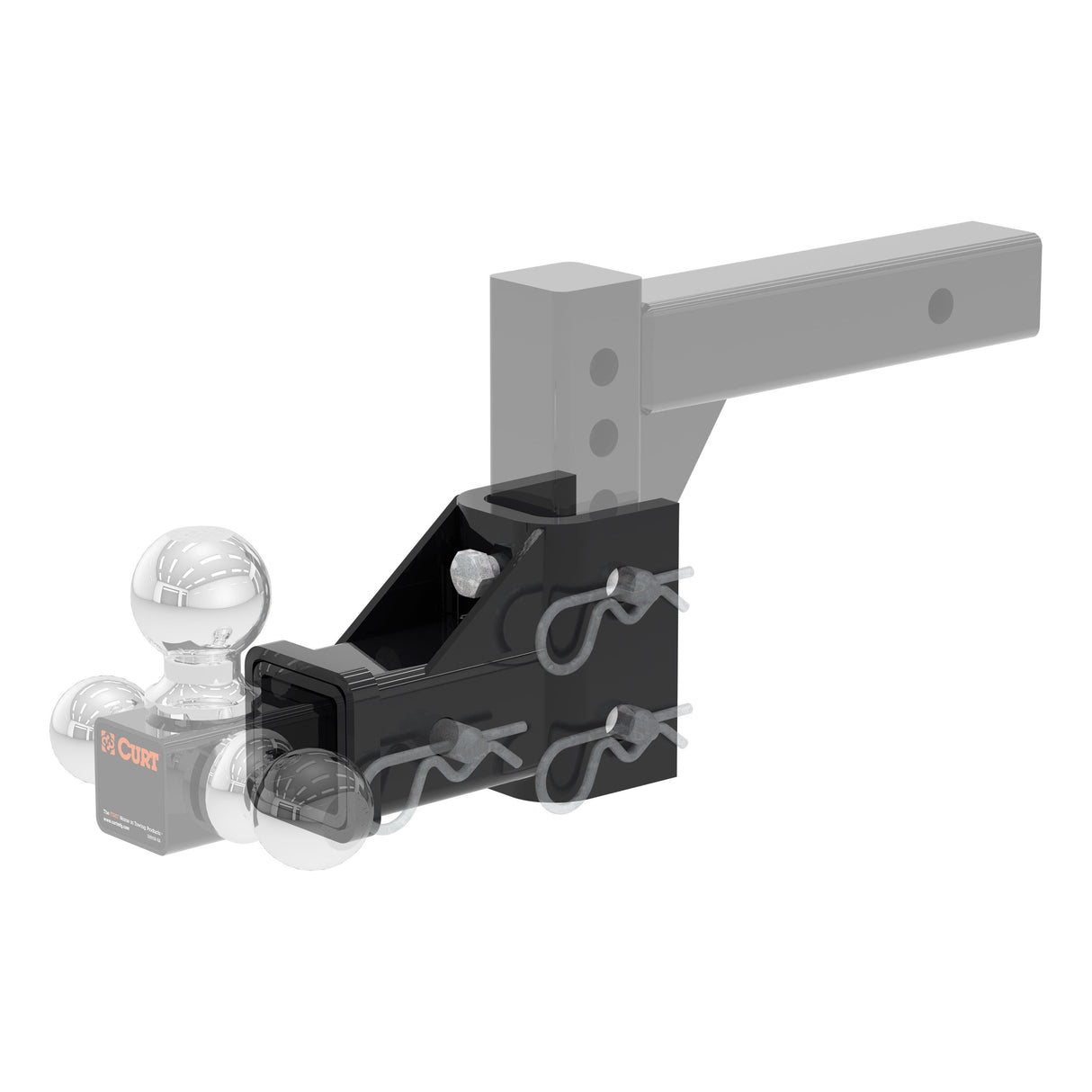 Curt - Replacement Adjustable Tri-Ball Tube Mount for #45799 - 45802