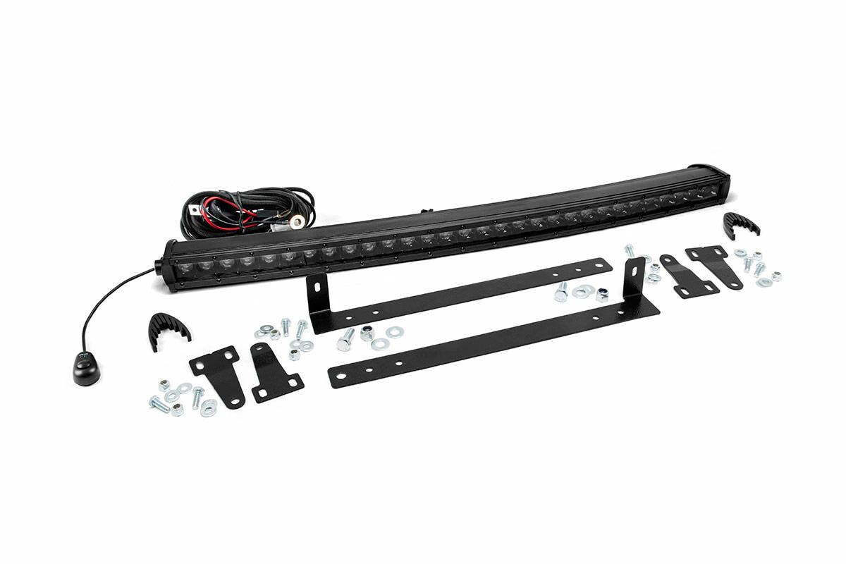 Rough Country - LED Light Kit - Grille Mount - 30" Black Single Row - Ford F-150 (09-14) - 70661
