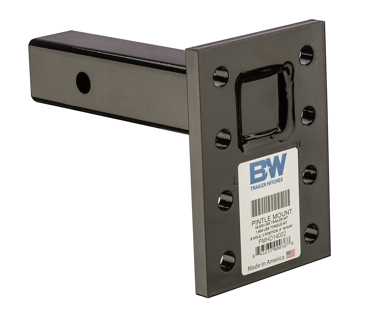 B&W Trailer Hitches - PMHD14002 Pintle Mount 16K 8 Hole