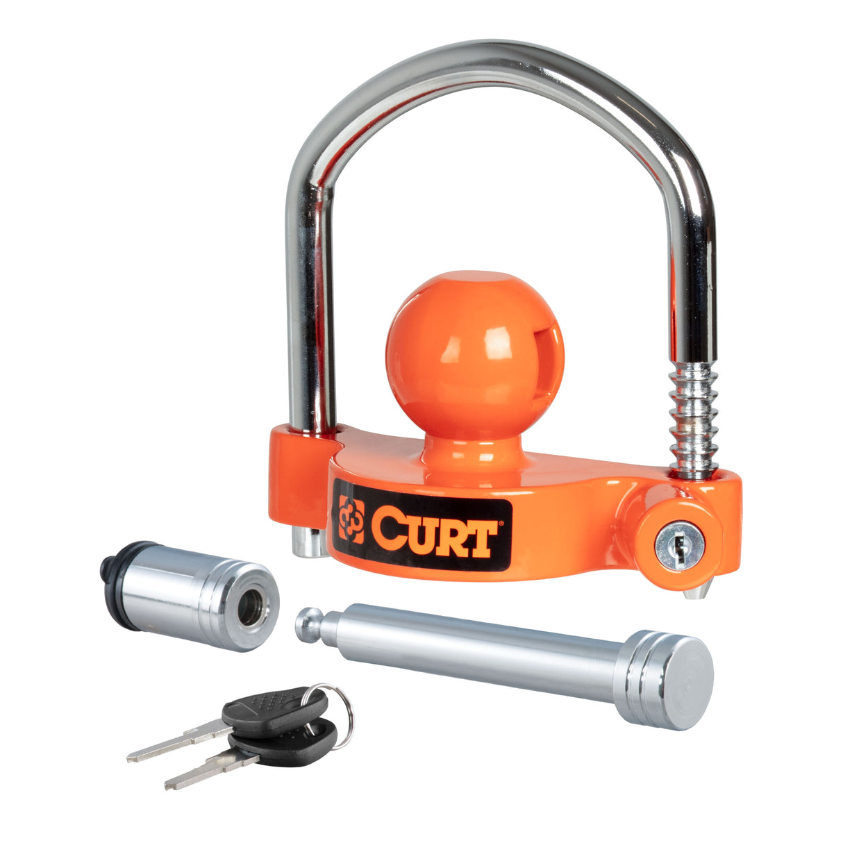 CURT 23092 Universal Trailer Lock Set, 2" or 2-1/2" Receivers, 1-7/8" to 2-5/16" Couplers