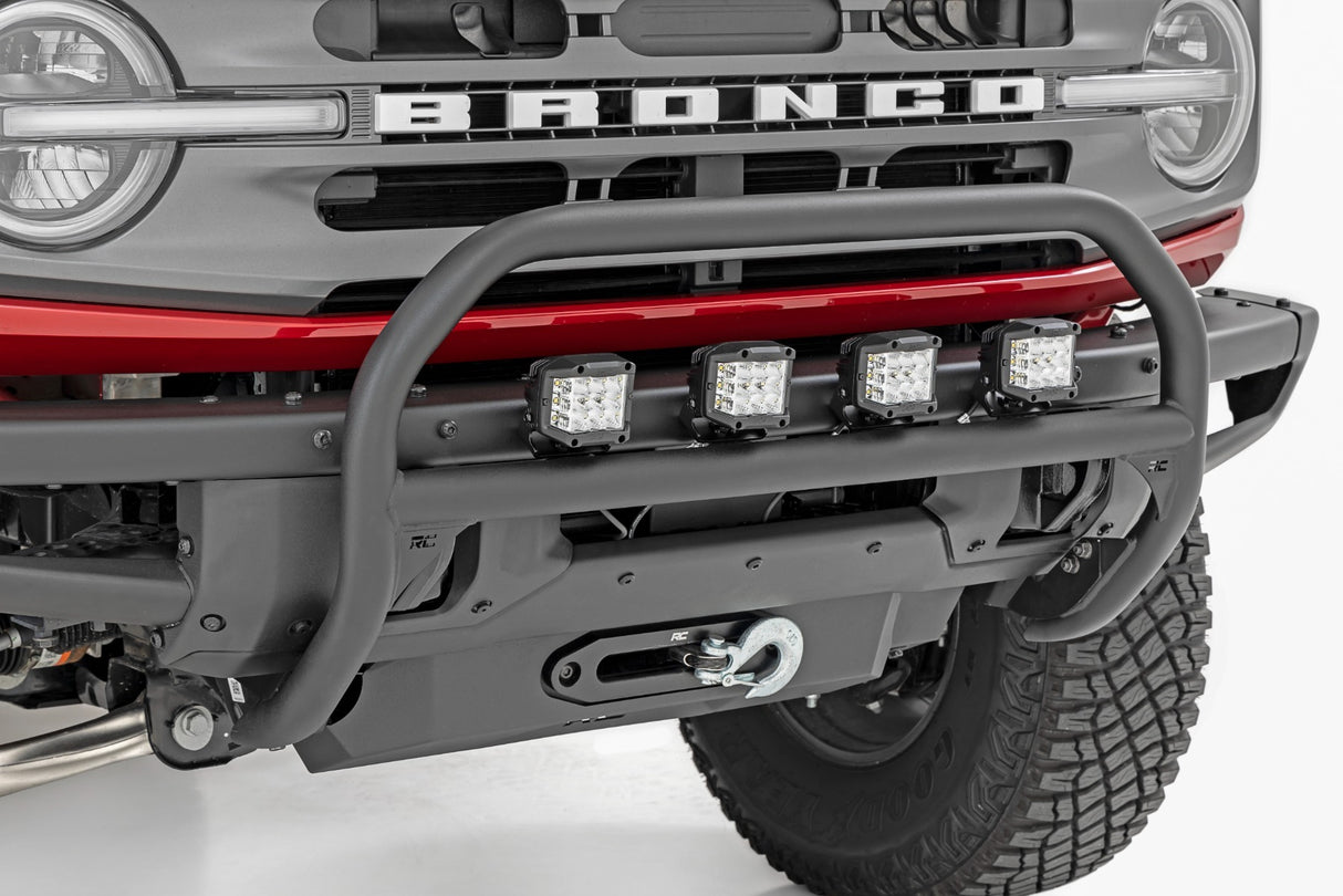 Rough Country - Nudge Bar - 20 Inch Black Single Row LED - OE Modular Steel - - Ford Bronco (21-23) - 51101