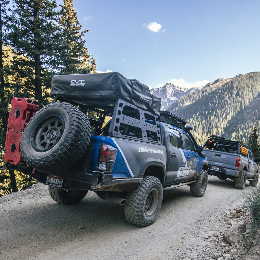 CBI - 3rd Gen Toyota Tacoma Roof Rack Height Bed Rack / Powder Coated Black - 500-000-010-024