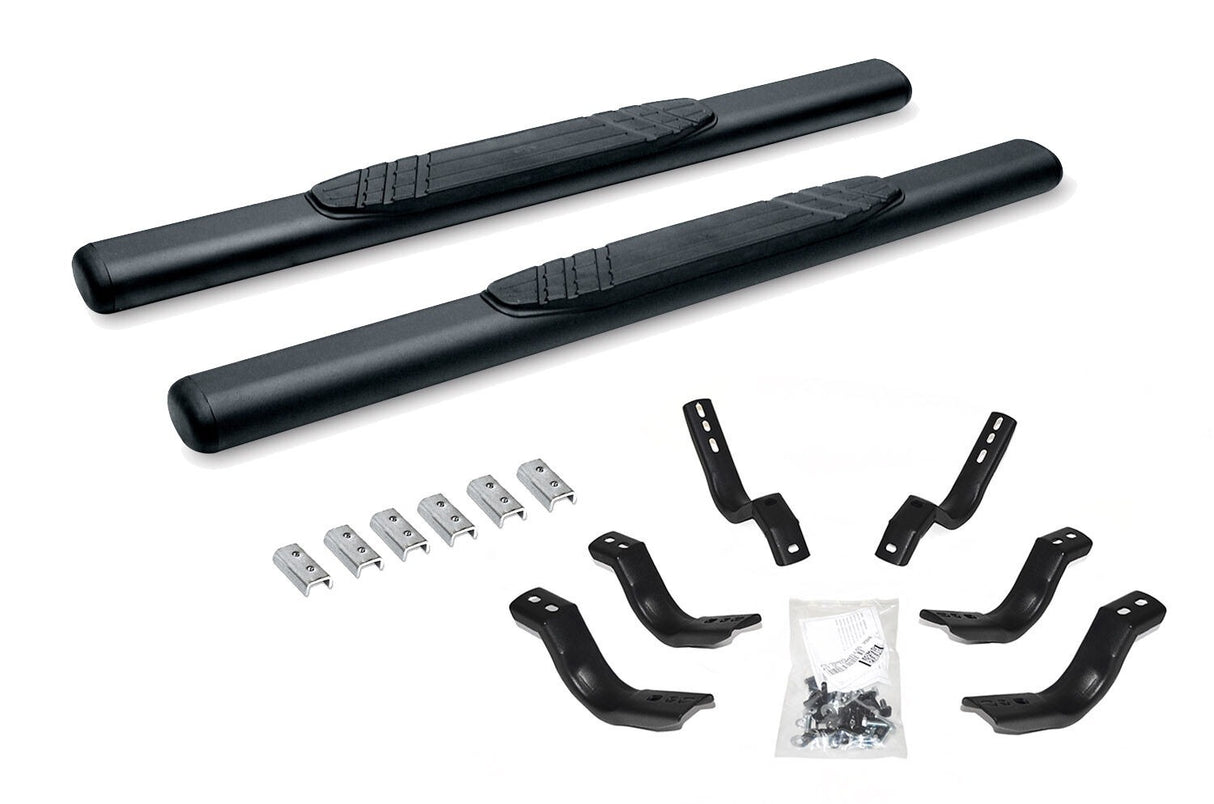 Go Rhino 684418052T - 4" OE Xtreme SideSteps With Mounting Bracket Kit - Textured Black