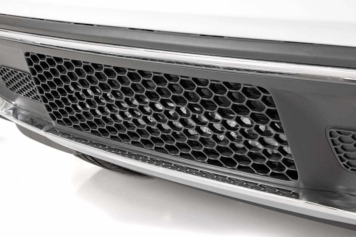 Rough Country - LED Light Kit - Bumper Mount - 20" Chrome Dual Row - White DRL - Jeep Grand Cherokee WK2 (11-20) - 70775