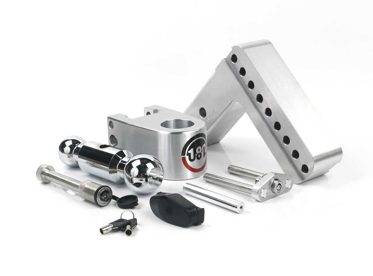Weigh Safe - CTB6-2.5-KA Turnover Ball 6" Drop Hitch with 2.5" Shank; Keyed alike; WS05 Included